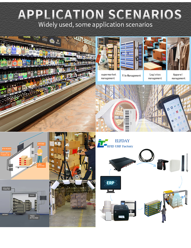 Unmanned supermarket RFID UHF tag application scenario